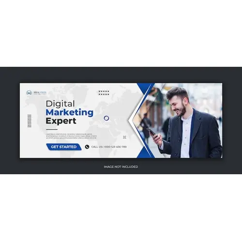 Digital marketing corporate social media facebook cover web banner template