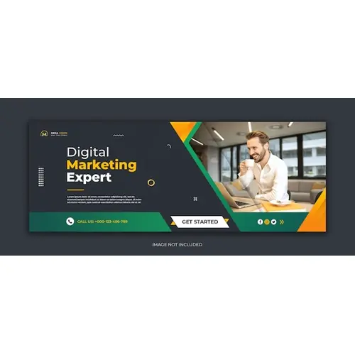 Digital marketing corporate social media facebook cover web banner template