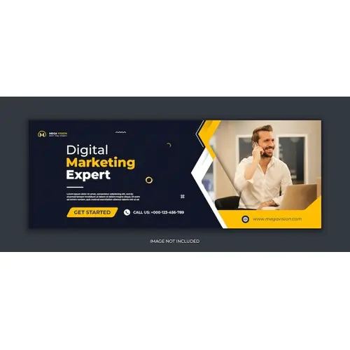 Digital marketing corporate social media facebook cover web banner template