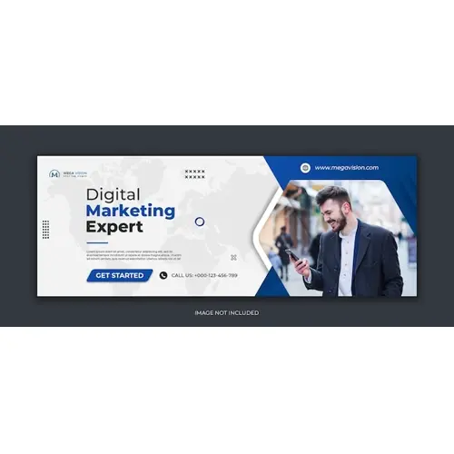 Digital marketing corporate social media facebook cover web banner template