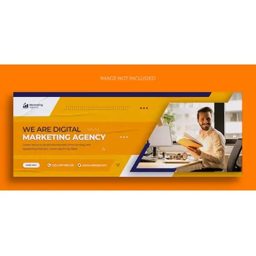 Digital marketing corporate social media Facebook cover web banner template
