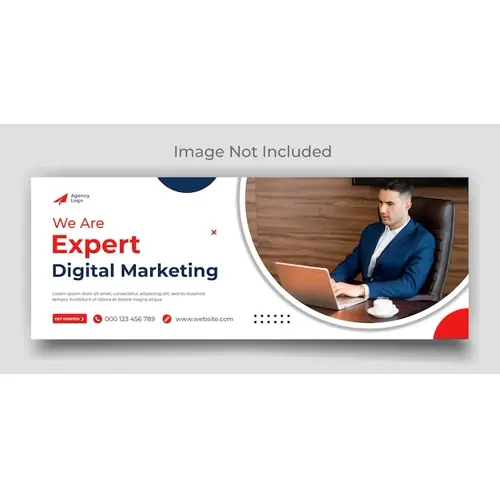 Digital marketing expert agency facebook cover and web banner template design