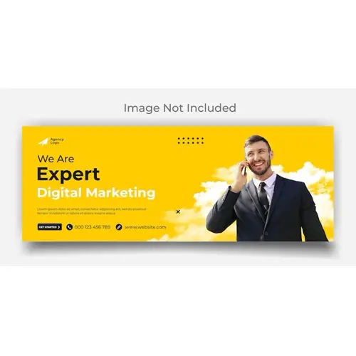 Digital marketing expert agency facebook cover and web banner template design