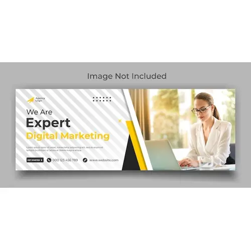 Digital marketing expert agency facebook cover and web banner template design