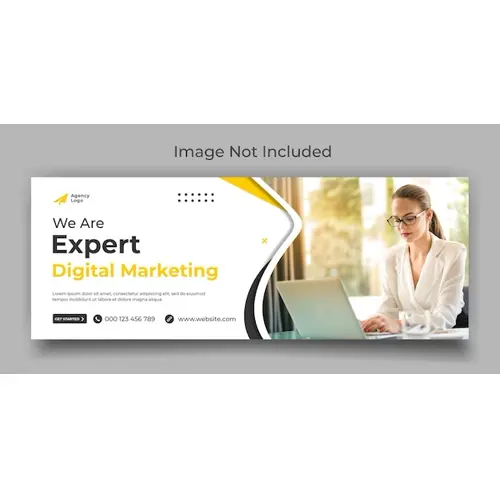 Digital marketing expert agency facebook cover and web banner template design