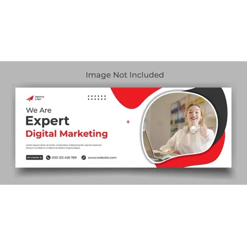 Digital marketing expert agency facebook cover and web banner template design