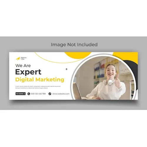 Digital marketing expert agency facebook cover and web banner template design