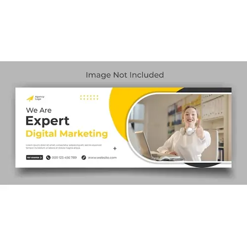 Digital marketing expert agency facebook cover and web banner template design