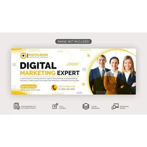 Digital Marketing Expert Business Facebook Cover Template