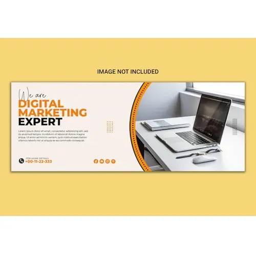 Digital marketing expert social media facebook banner