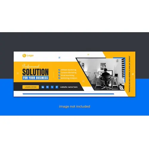Digital marketing facebook banner template