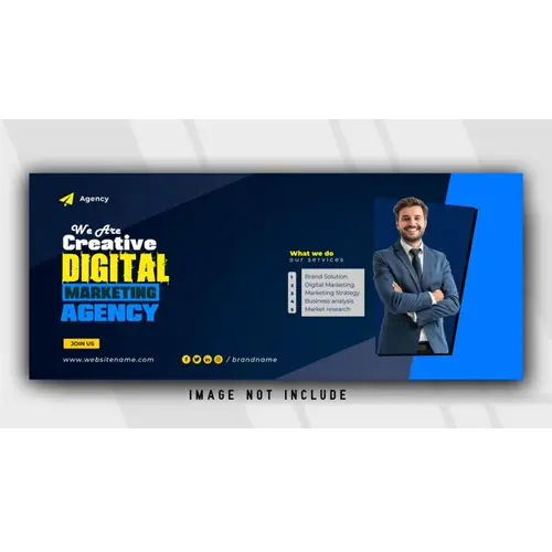 Digital marketing facebook banner template