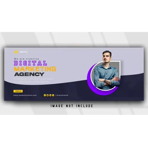 Digital marketing facebook banner template