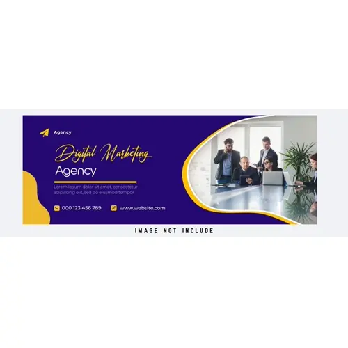 Digital marketing facebook banner template