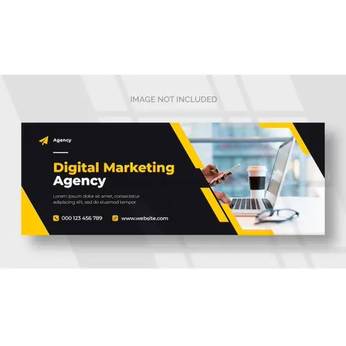 Digital marketing Facebook banner template
