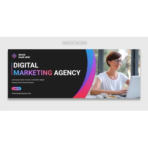 Digital marketing facebook banner template