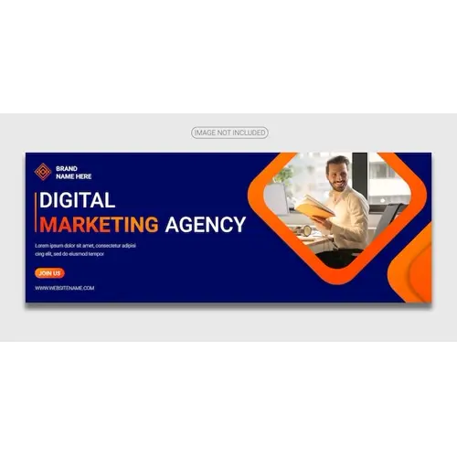 Digital marketing facebook banner template