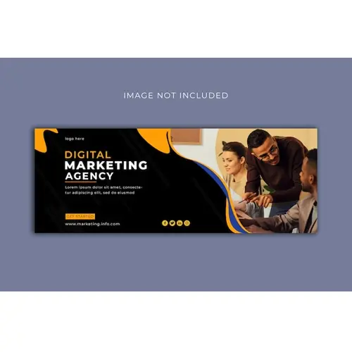 Digital Marketing Facebook Banner Template