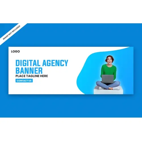 Digital Marketing Facebook banner template
