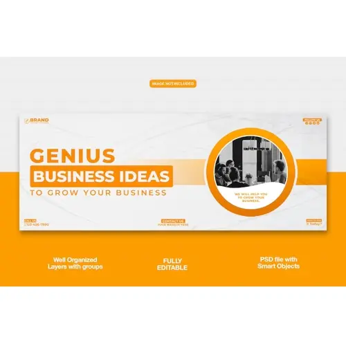 Digital Marketing Facebook cover banner or corporate template