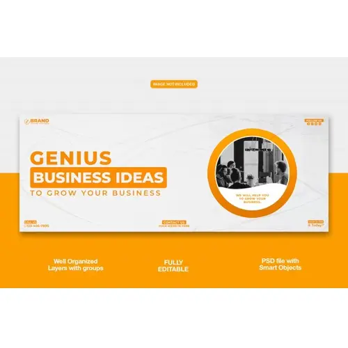 Digital Marketing Facebook cover banner or corporate template