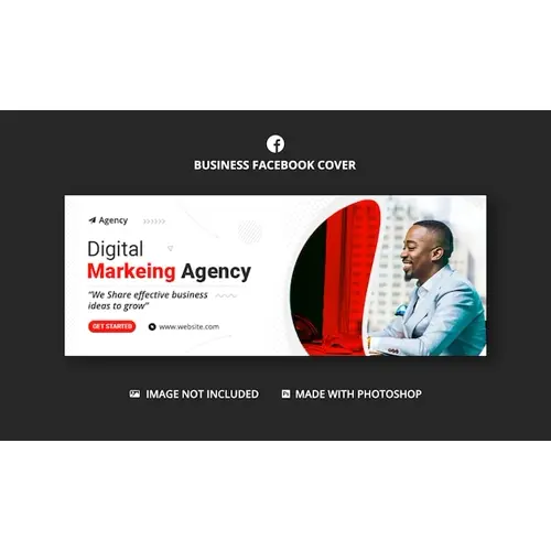 Digital marketing Facebook cover banner template