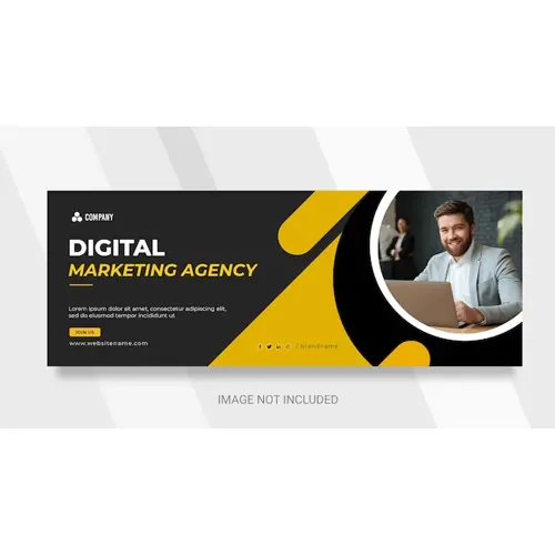 Digital marketing Facebook cover banner template