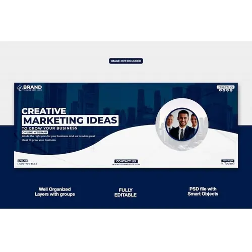 Digital marketing Facebook cover banner template