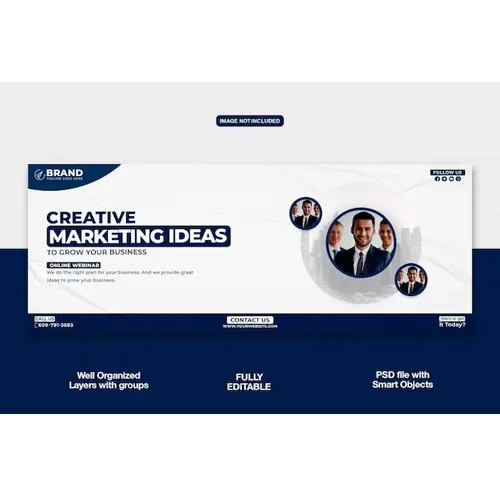 Digital marketing Facebook cover banner template