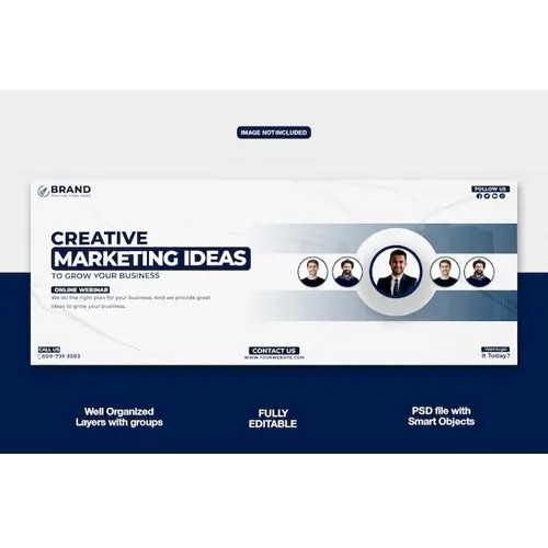 Digital marketing Facebook cover banner template