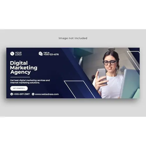 Digital marketing facebook cover banner