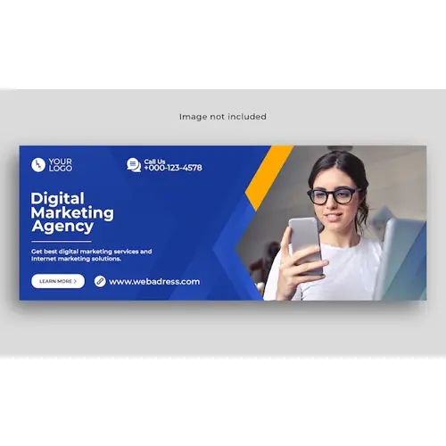 Digital marketing facebook cover banner