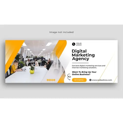 Digital marketing facebook cover or corporate social media banner template for business