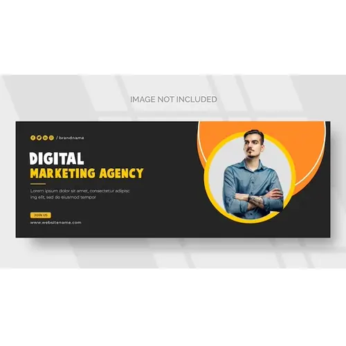 Digital marketing facebook cover page template