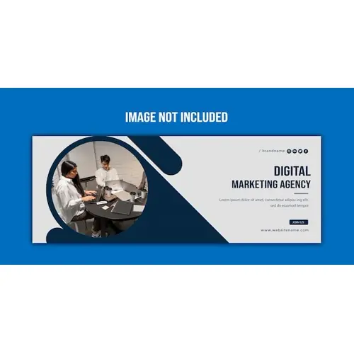 Digital marketing Facebook cover page template