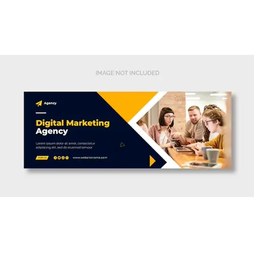Digital marketing Facebook cover page template