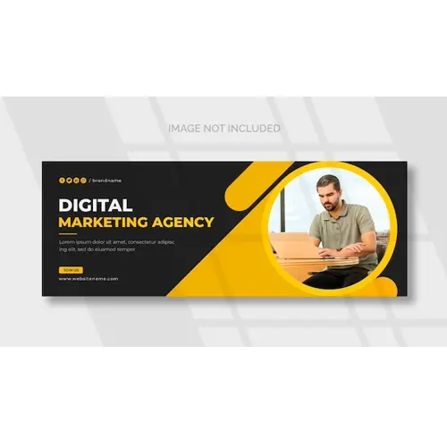 Digital marketing Facebook cover page template