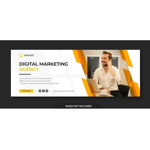 Digital marketing facebook cover page template