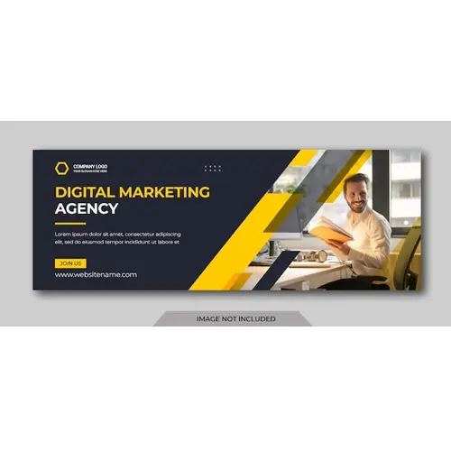 Digital marketing facebook cover page template