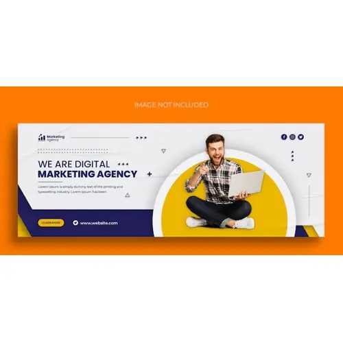 Digital marketing Facebook cover page template