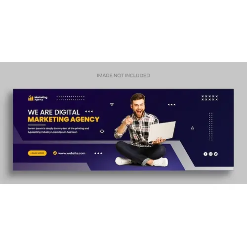 Digital marketing Facebook cover page template