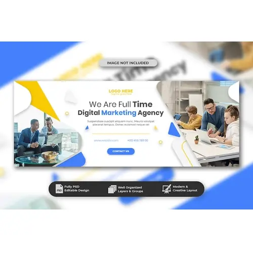 Digital marketing facebook cover page template