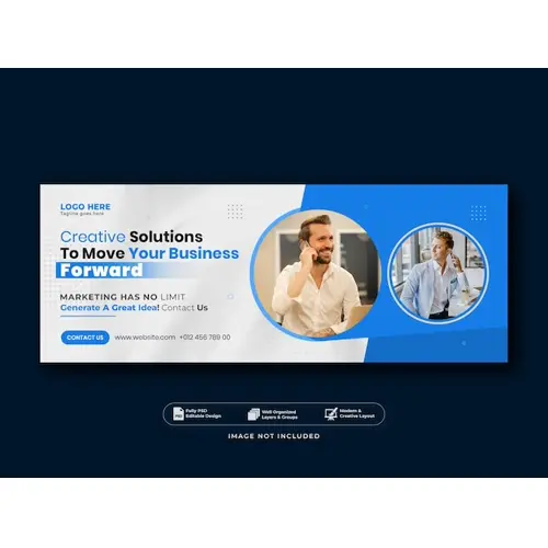Digital marketing facebook cover page template