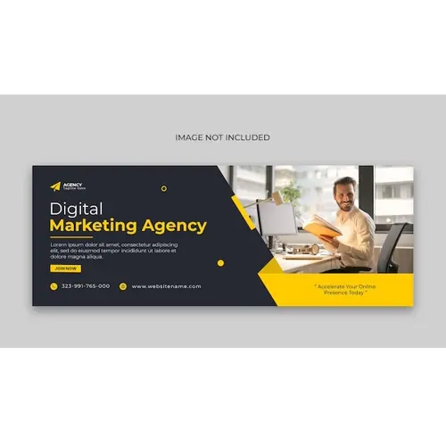 Digital marketing Facebook cover page template