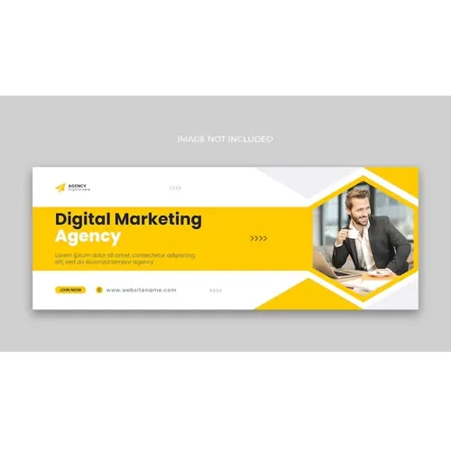 Digital marketing Facebook cover page template