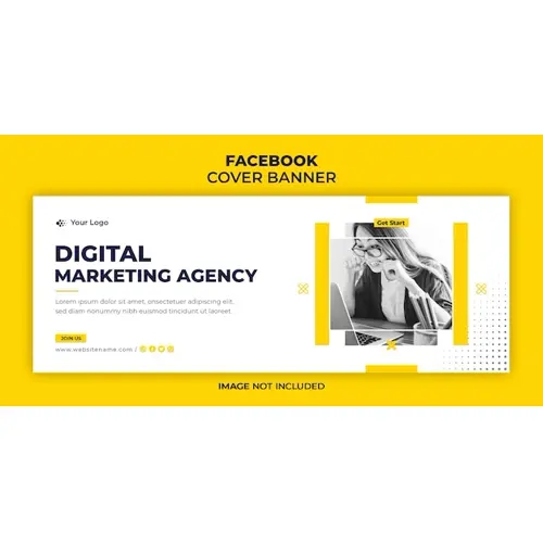Digital marketing facebook cover page template
