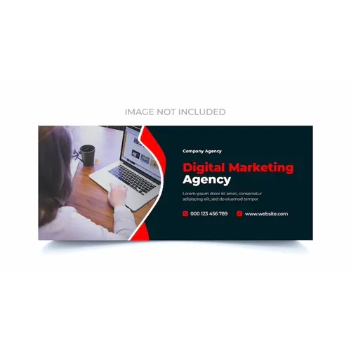 Digital marketing facebook cover photo psd template