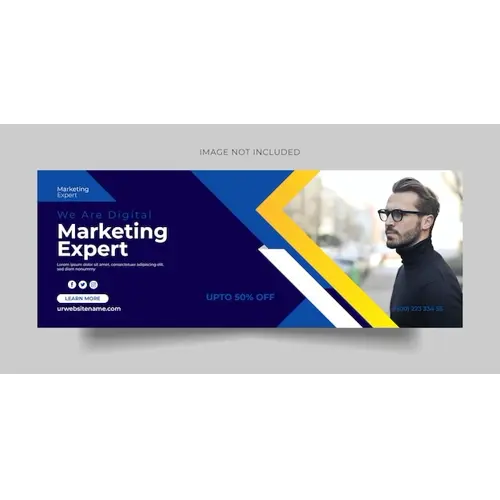Digital marketing Facebook cover and social media banner template
