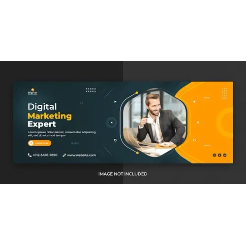 Digital marketing Facebook cover social media post banner template
