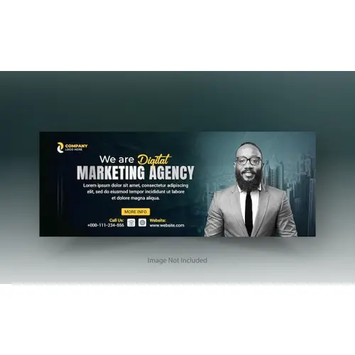 Digital marketing facebook cover social media post and web banner template